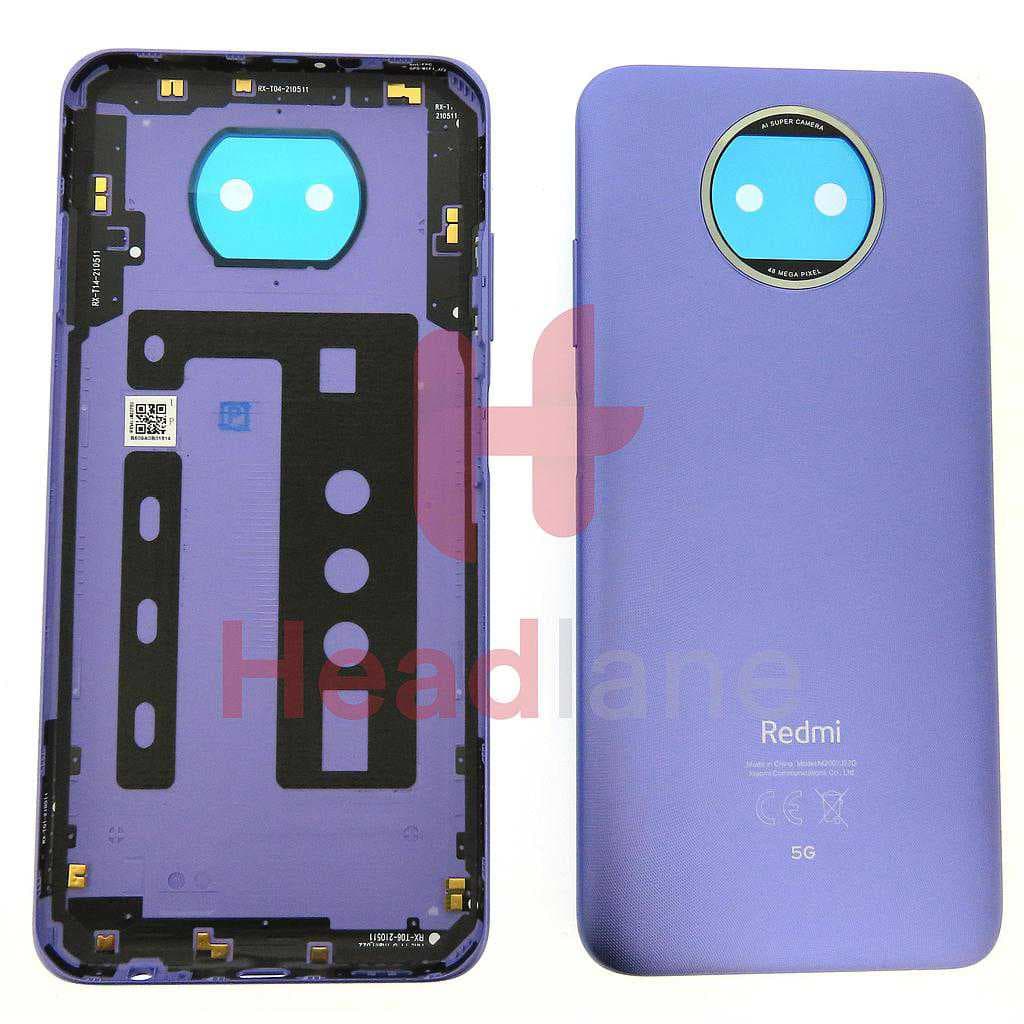 Xiaomi Redmi Note 9T 5G Back / Battery Cover - Purple - 55050000H36E - Xiaomi Replacement Part