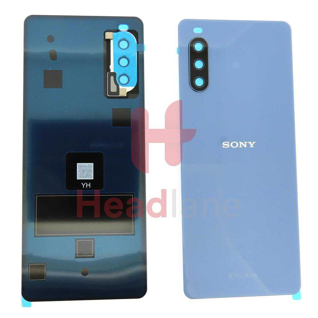 Sony XQ-BT52 Xperia 10 III (Dual SIM) Back / Battery Cover - Blue - A5040376A - Sony Replacement Part
