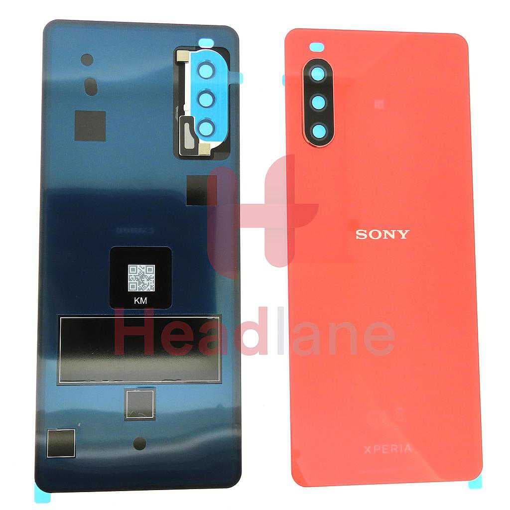 Sony XQ-BT52 Xperia10 III (Dual SIM) Back / Battery Cover - Pink - A5040377A - Sony Replacement Part