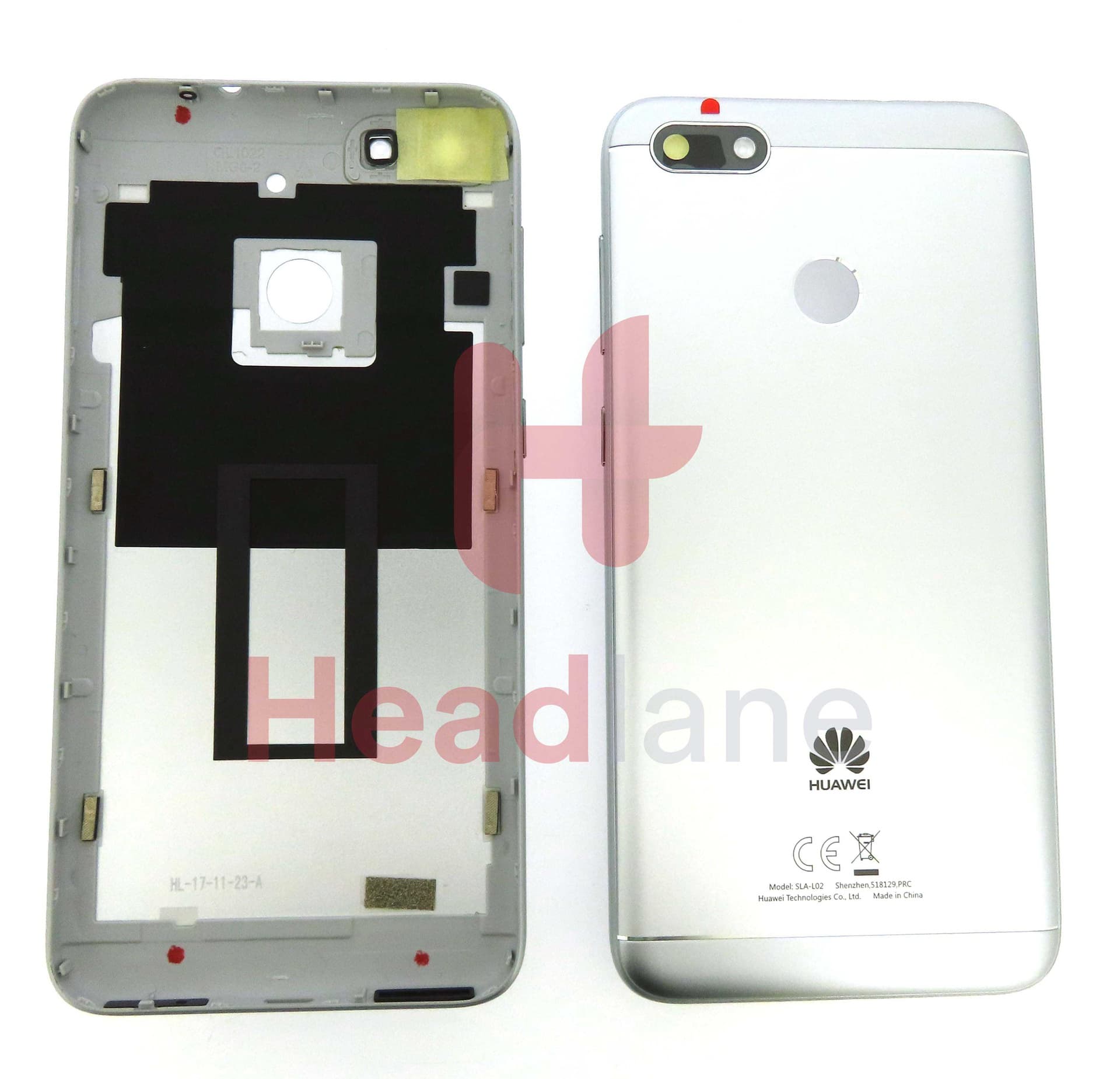 Huawei P9 Lite Mini / Y6 Pro (2017) Back / Battery Cover - Silver - 97070SAV - Huawei Replacement Part