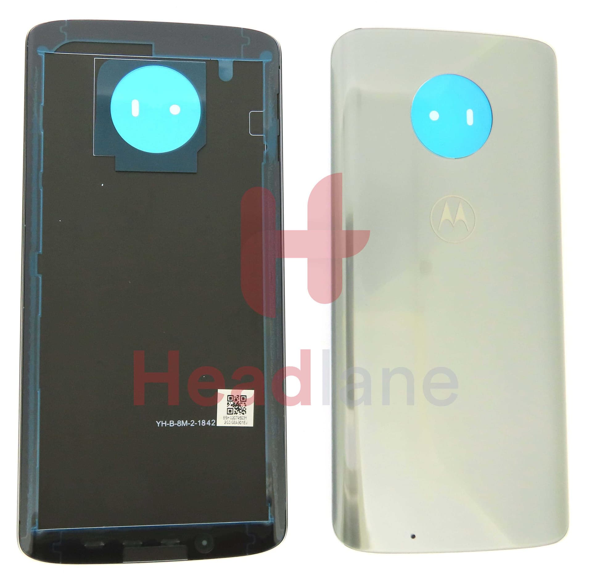 Lenovo / Motorola XT1925 Moto G6 Back / Battery Cover - Silver - S948C27736 - Lenovo / Motorola Replacement Part