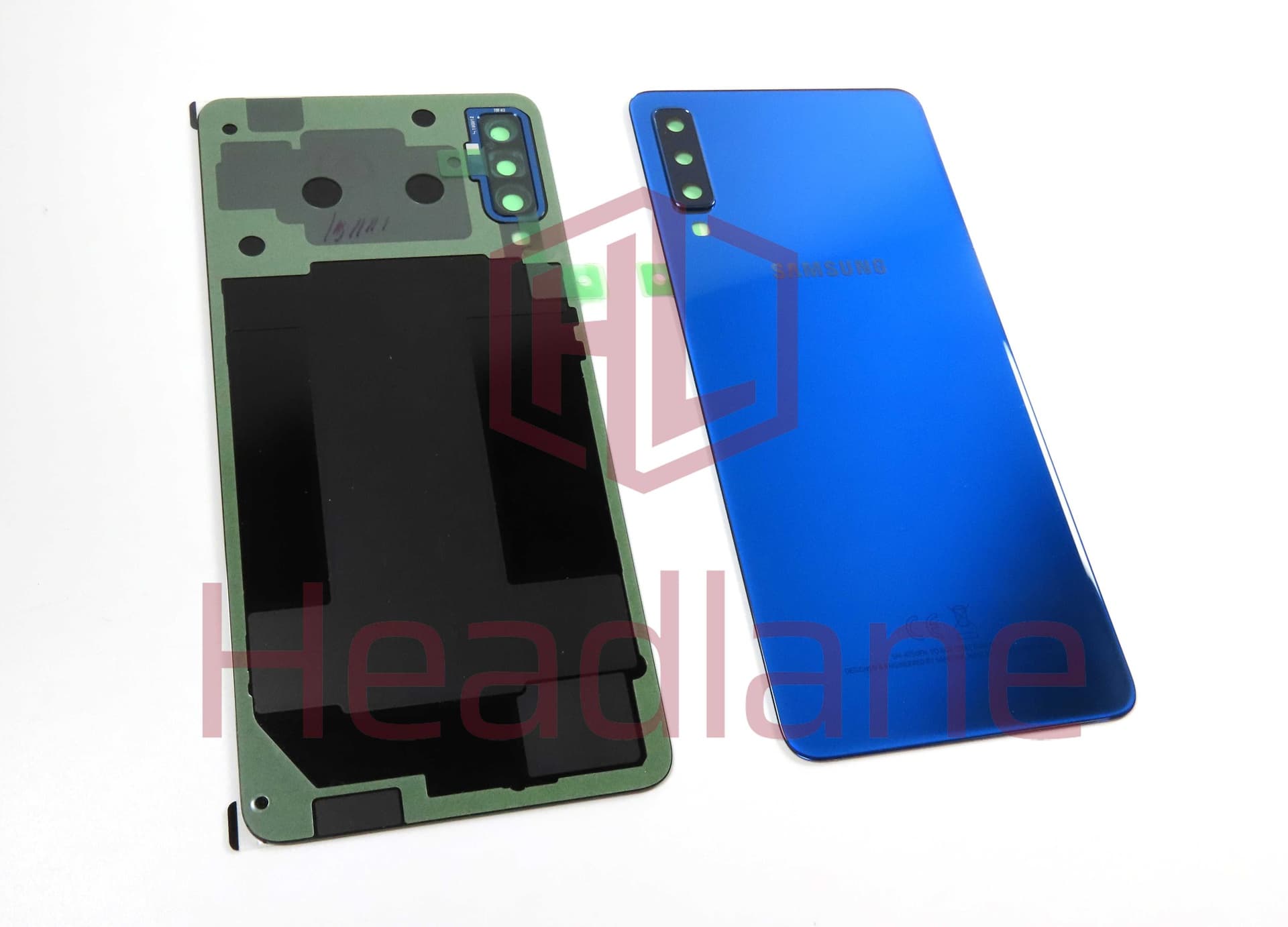 Samsung SM-A750 Galaxy A7 (2018) Back / Battery Cover - Blue - GH82-17829D - Samsung Replacement Part