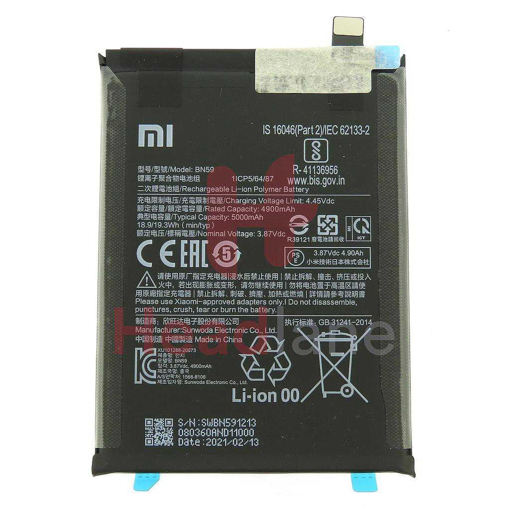 Xiaomi Redmi Note 10 / 10S / Poco M5S BN59 5000mAh Internal Battery - 46020000645Z - Xiaomi Replacement Part