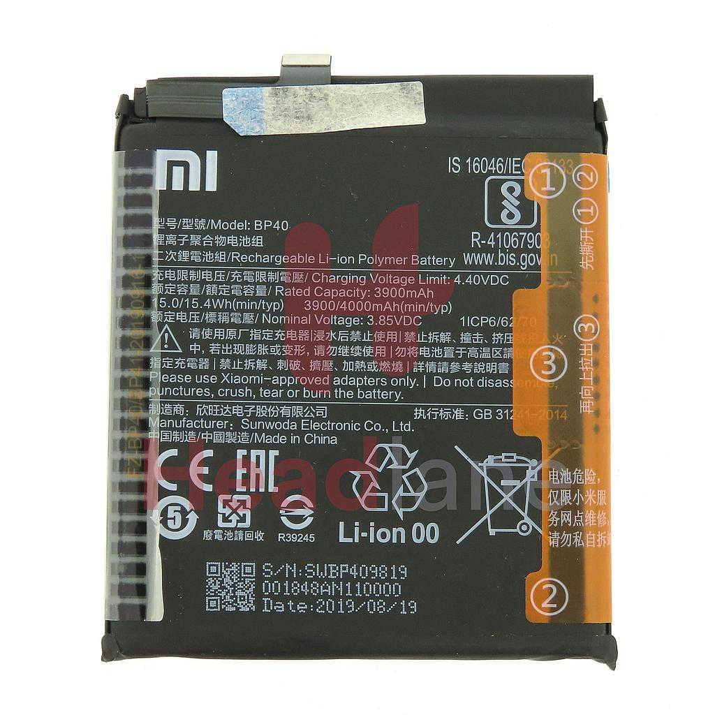 Xiaomi Mi 9T Pro Redmi 9T BP40 4000mAh Internal Battery - 46BP40A08093 - Xiaomi Replacement Part