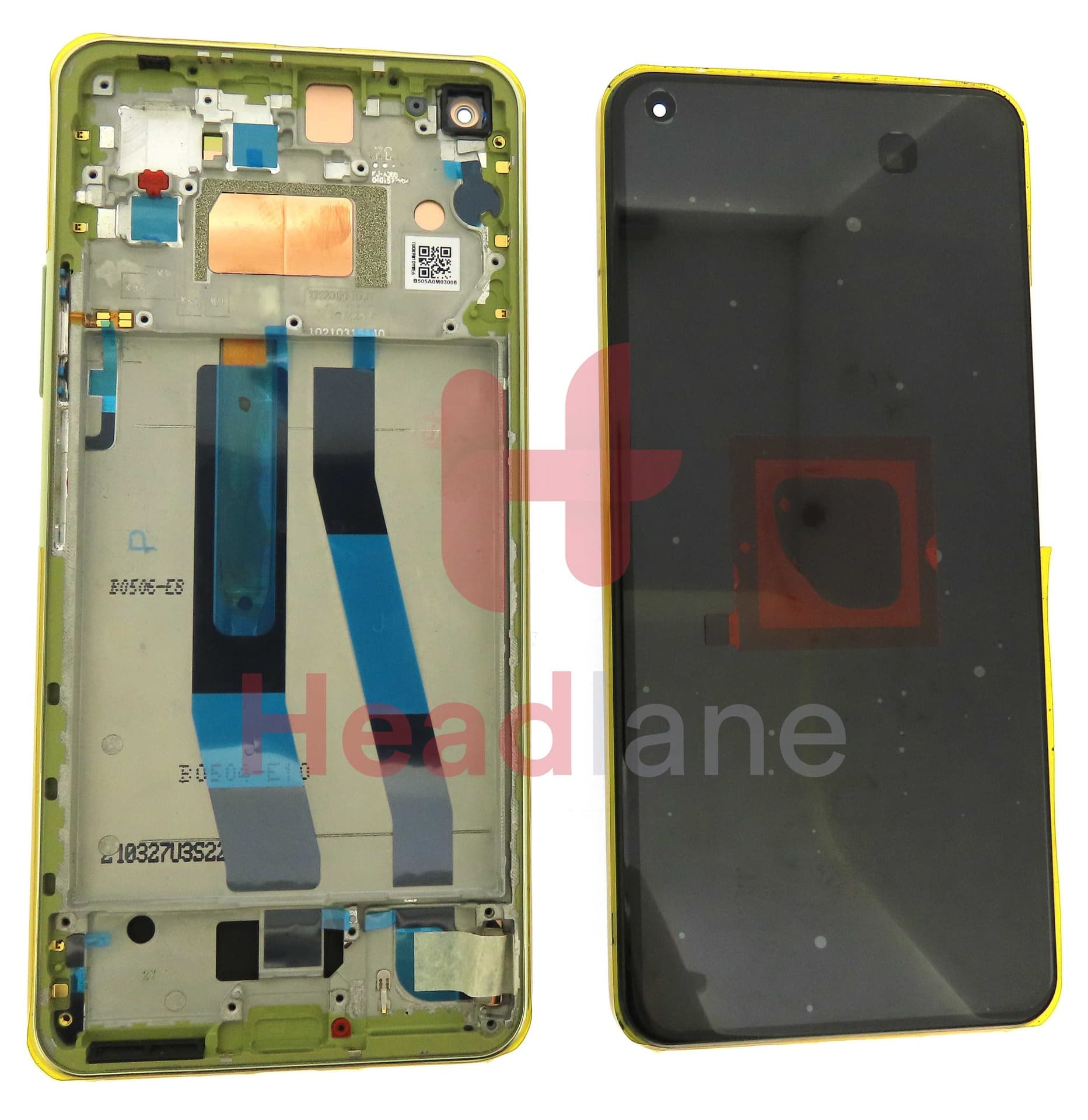 Xiaomi Mi 11 Lite 5G LCD Display / Screen + Touch - Yellow - 56000500K900 - Xiaomi Replacement Part