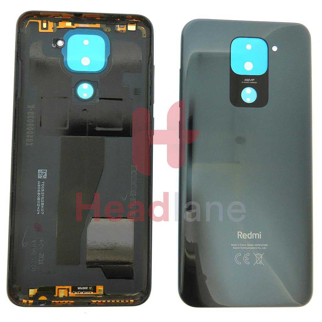 Xiaomi Redmi Note 9 Back / Battery Cover - Black - 55050000JD6D - Xiaomi Replacement Part