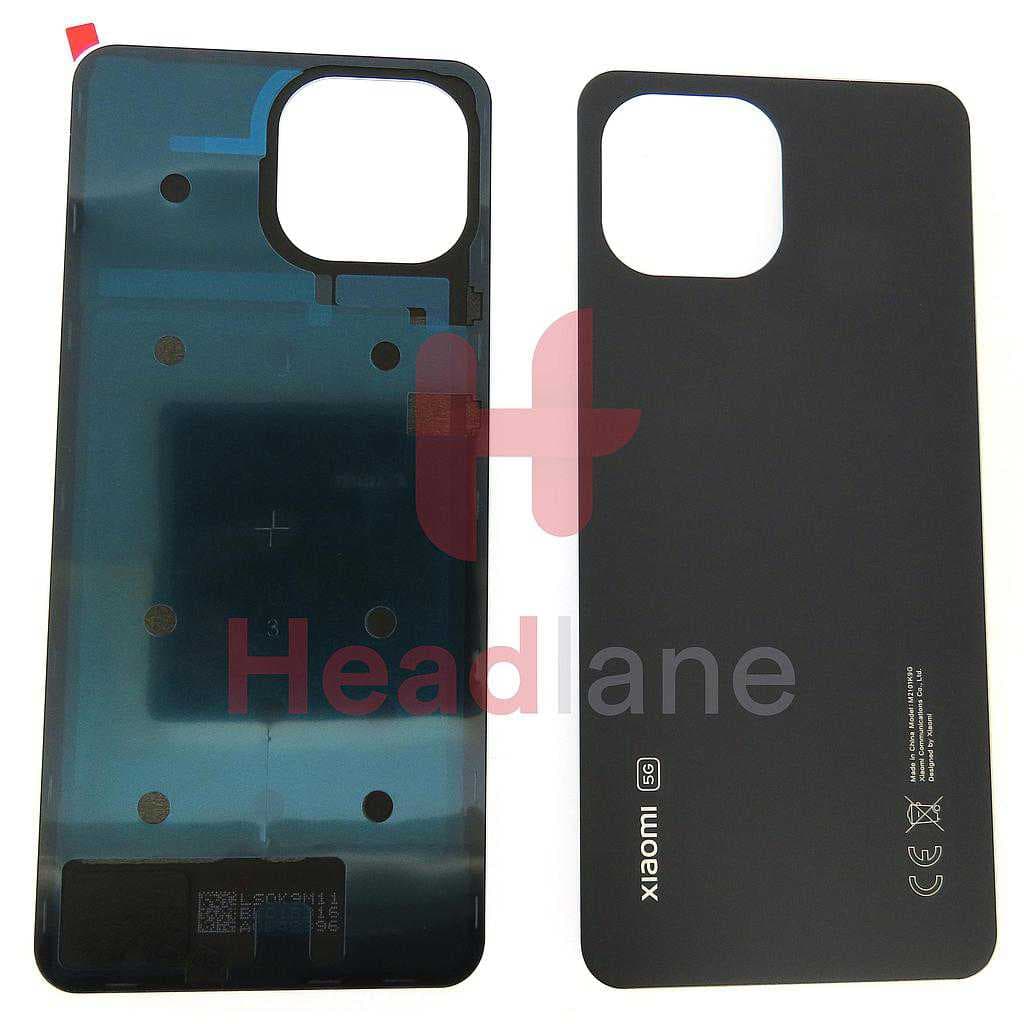 Xiaomi Mi 11 Lite 5G Back / Battery Cover - Black - 55050000U54J - Xiaomi Replacement Part