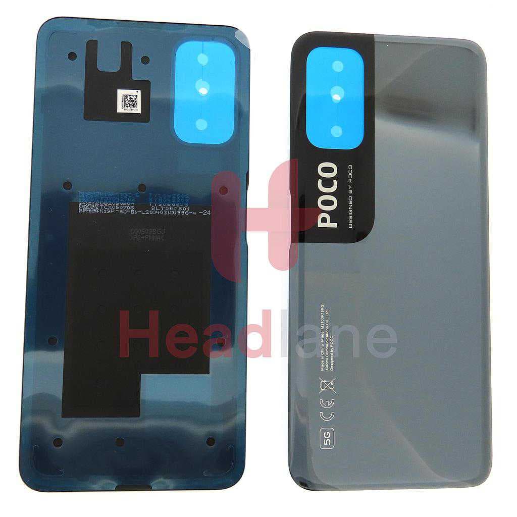 Xiaomi Poco M3 Pro Back / Battery Cover - Black - 550500013E9X - Xiaomi Replacement Part