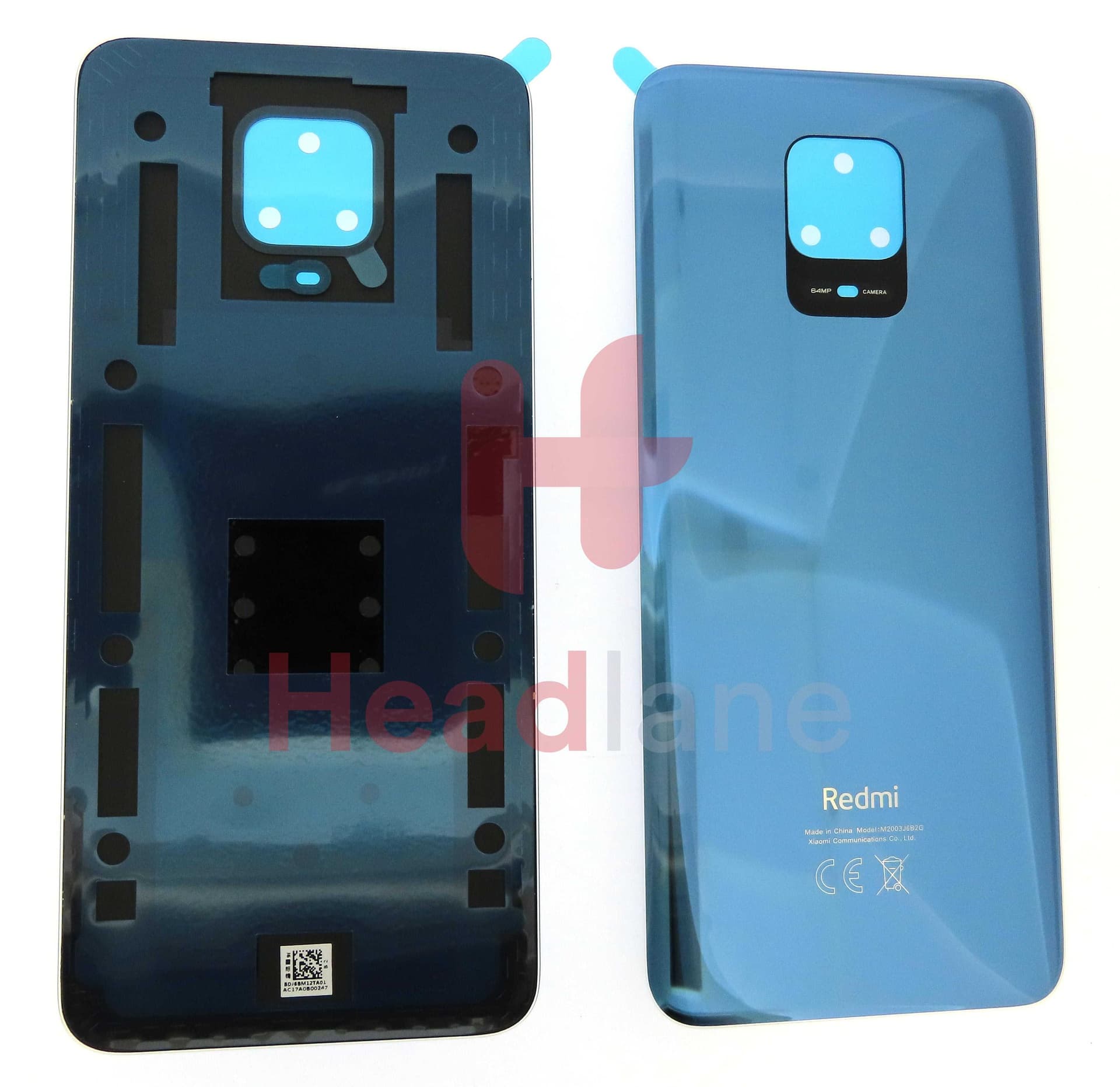 Xiaomi Redmi Note 9 Pro Back / Battery Cover - Black - 55050000771Q - Xiaomi Replacement Part