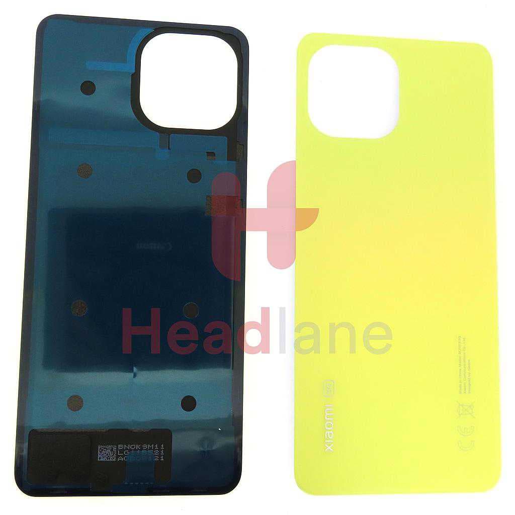 Xiaomi Mi 11 Lite 5G Back / Battery Cover - Yellow - 550500011S1L - Xiaomi Replacement Part