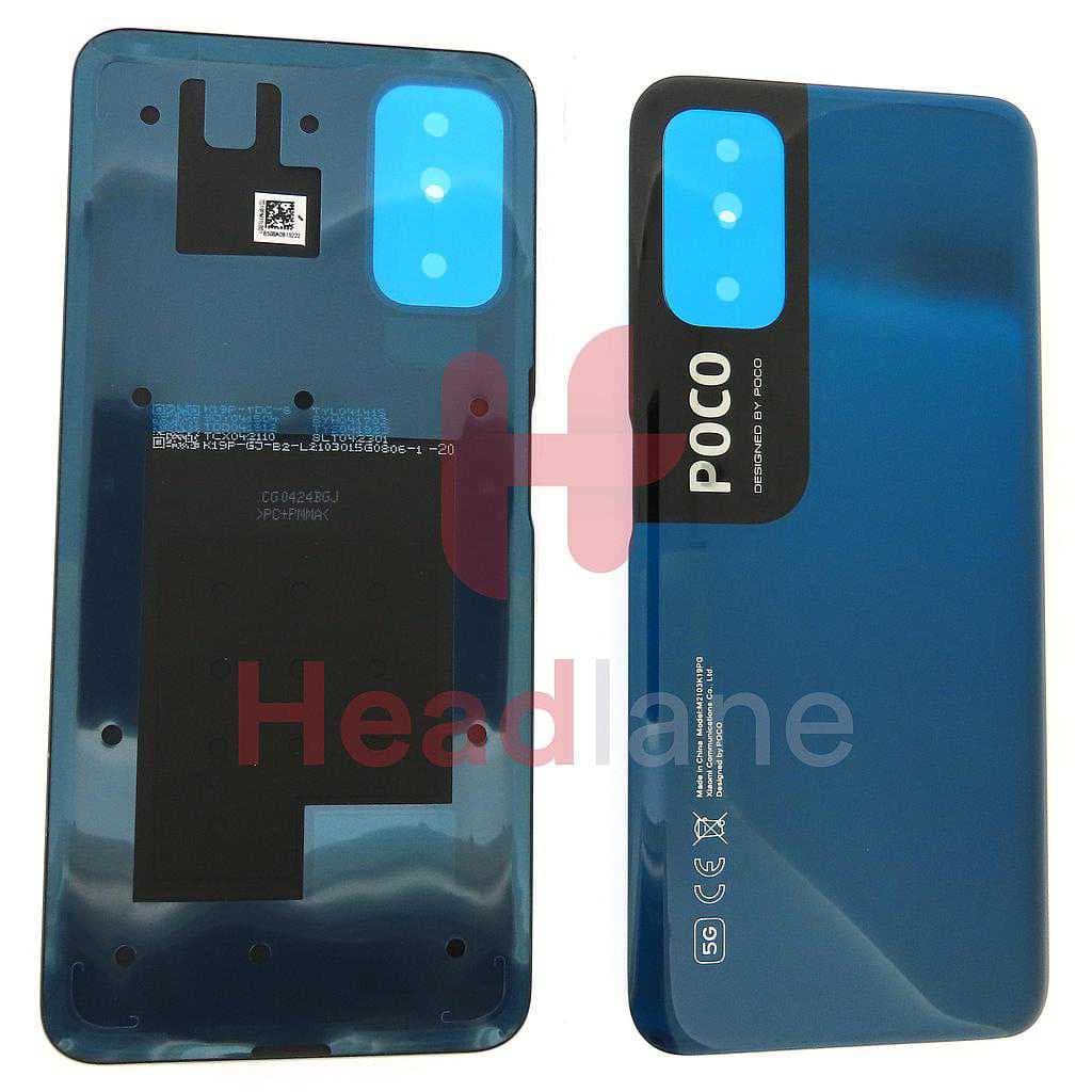 Xiaomi Poco M3 Pro Back / Battery Cover - Blue - 550500012N9X - Xiaomi Replacement Part