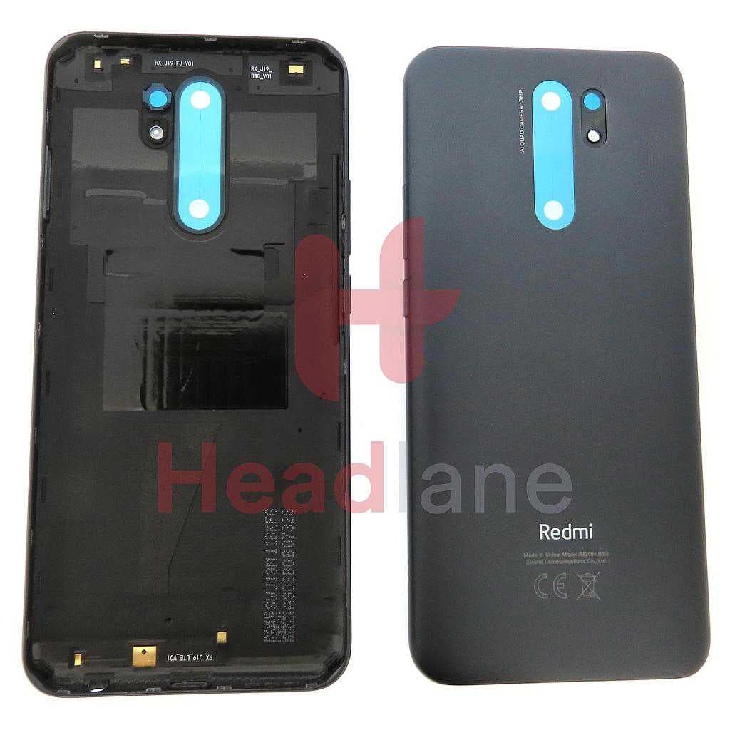 Xiaomi Redmi 9 Back / Battery Cover - Black - 55050000K4K1 - Xiaomi Replacement Part