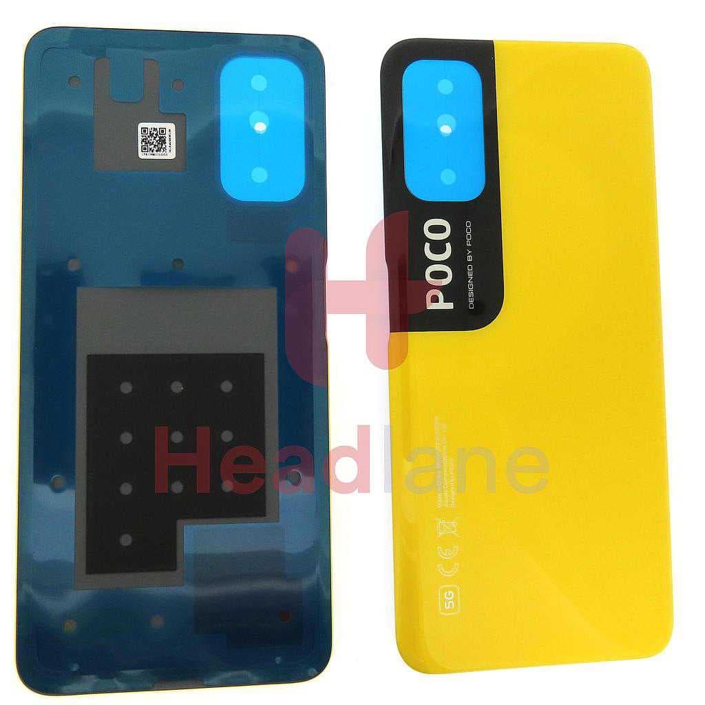 Xiaomi Poco M3 Pro Back / Battery Cover - Yellow - 550500013Z9X - Xiaomi Replacement Part