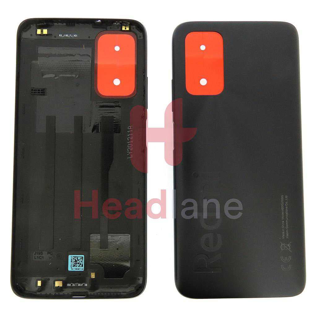 Xiaomi Redmi 9T Back / Battery Cover - Black - 55050000RR9X - Xiaomi Replacement Part