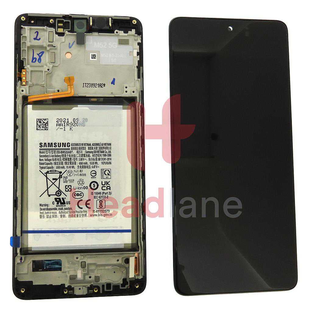 Samsung SM-M526 Galaxy M52 5G LCD Display / Screen + Touch + Battery - GH82-27122A - Samsung Replacement Part