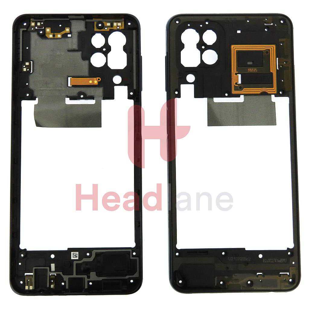 Samsung SM-M325 Galaxy M32 Middle Cover / Chassis - Black - GH98-46876A - Samsung Replacement Part