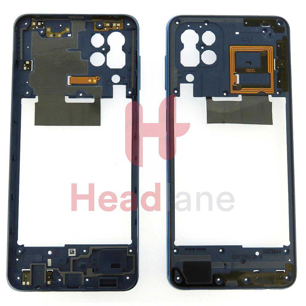 Samsung SM-M325 Galaxy M32 Middle Cover / Chassis - Blue - GH98-46876B - Samsung Replacement Part