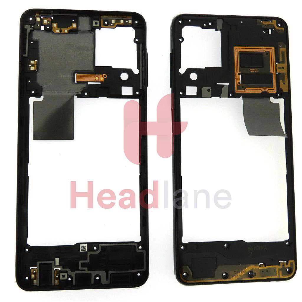 Samsung SM-A225 Galaxy A22 4G Middle Cover / Chassis - Black - GH98-46652A - Samsung Replacement Part