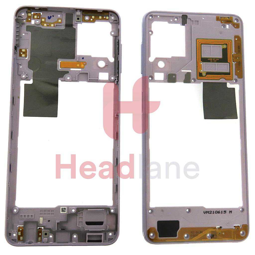 Samsung SM-A225 Galaxy A22 4G Middle Cover / Chassis - Violet - GH98-46652C - Samsung Replacement Part