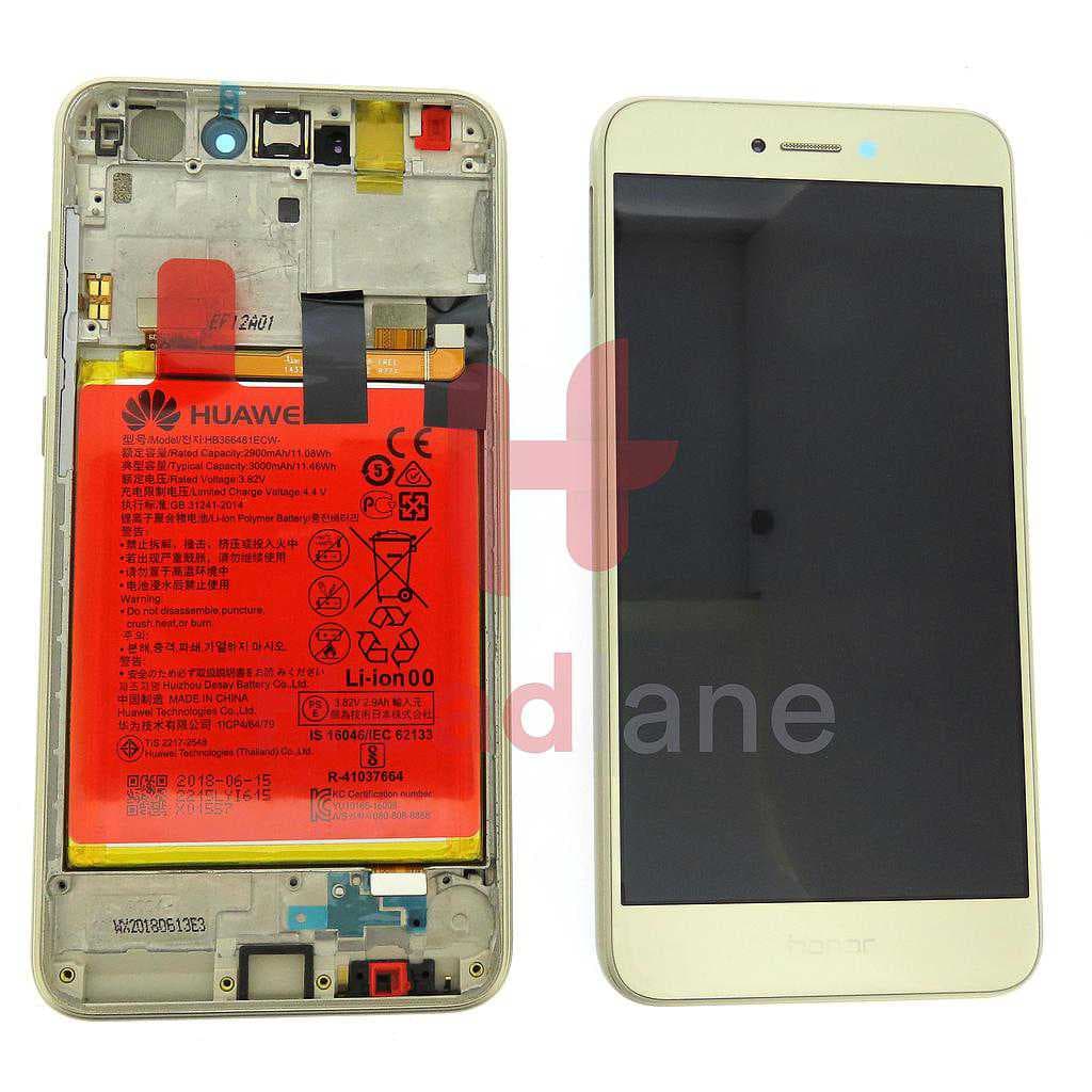 Huawei Honor 8 Lite LCD Display / Screen + Touch + Battery Assembly - Gold - 02351UYF - Huawei Replacement Part