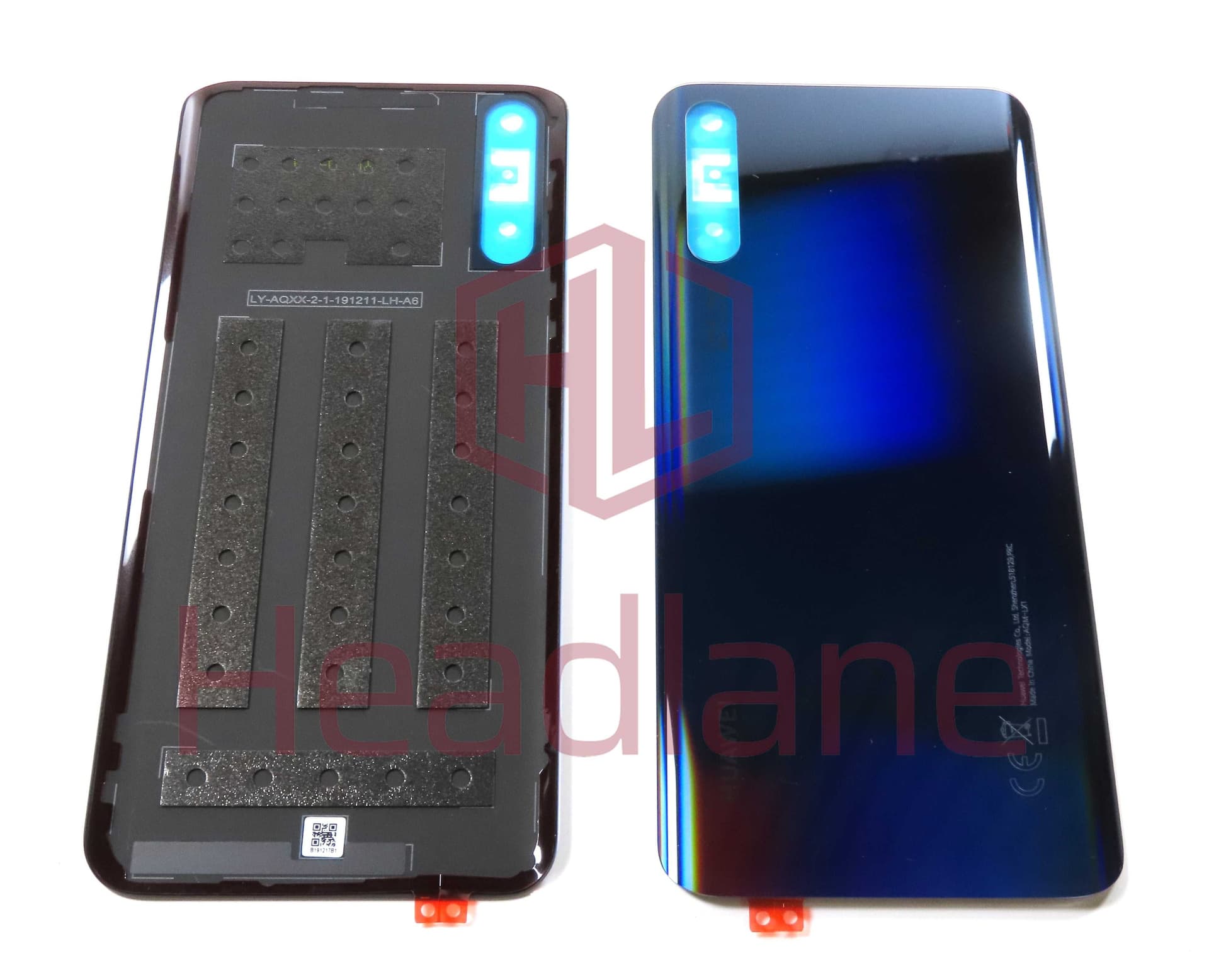 Huawei Y8p / P Smart S Back / Battery Cover - Black - 02353PPH - Huawei Replacement Part