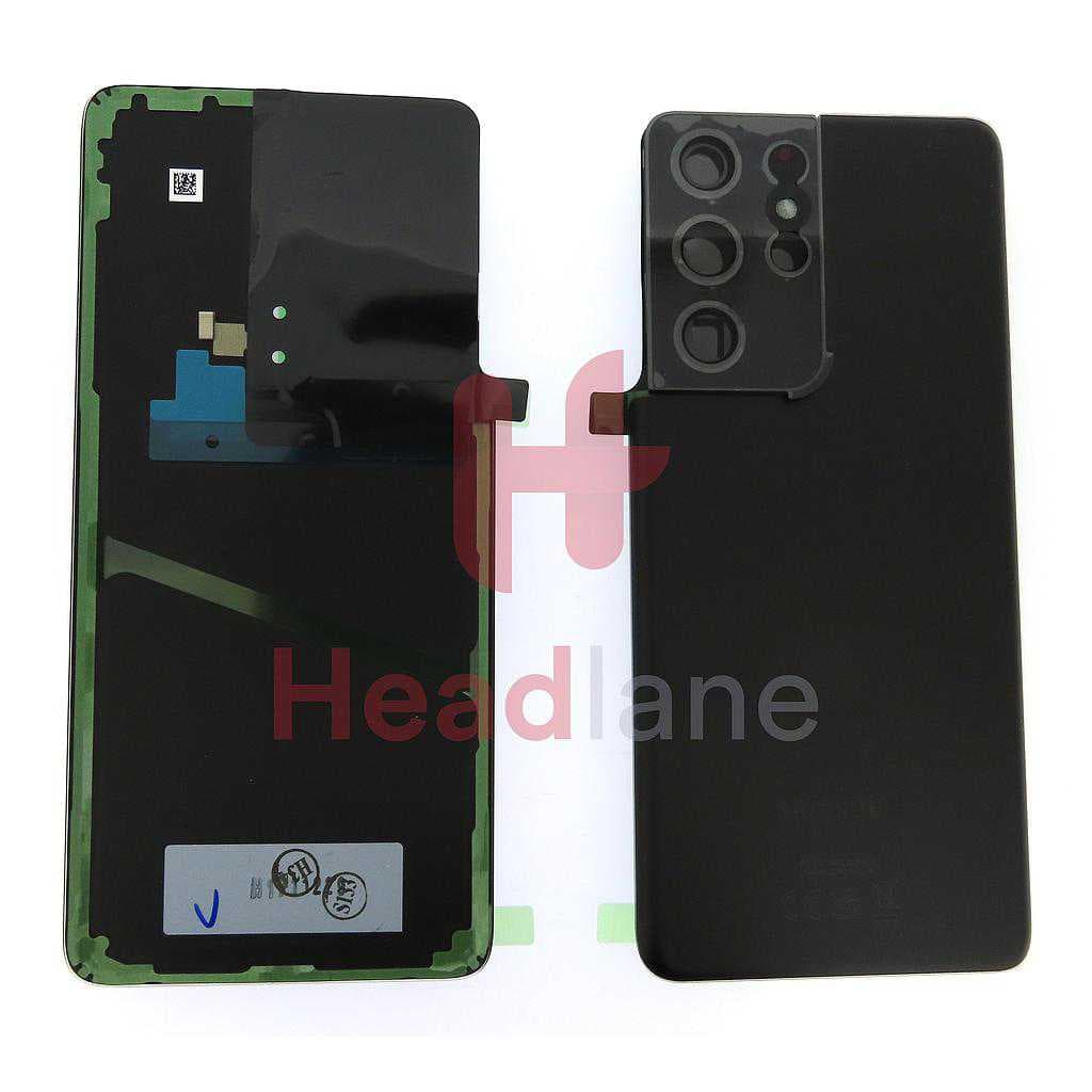 Samsung SM-G998 Galaxy S21 Ultra 5G Back / Battery Cover - Phantom Black (UKCA) - GH82-27283A - Samsung Replacement Part