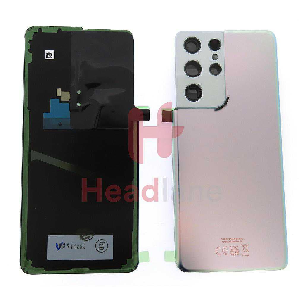 Samsung SM-G998 Galaxy S21 Ultra 5G Back / Battery Cover - Phantom Silver (UKCA) - GH82-27283B - Samsung Replacement Part