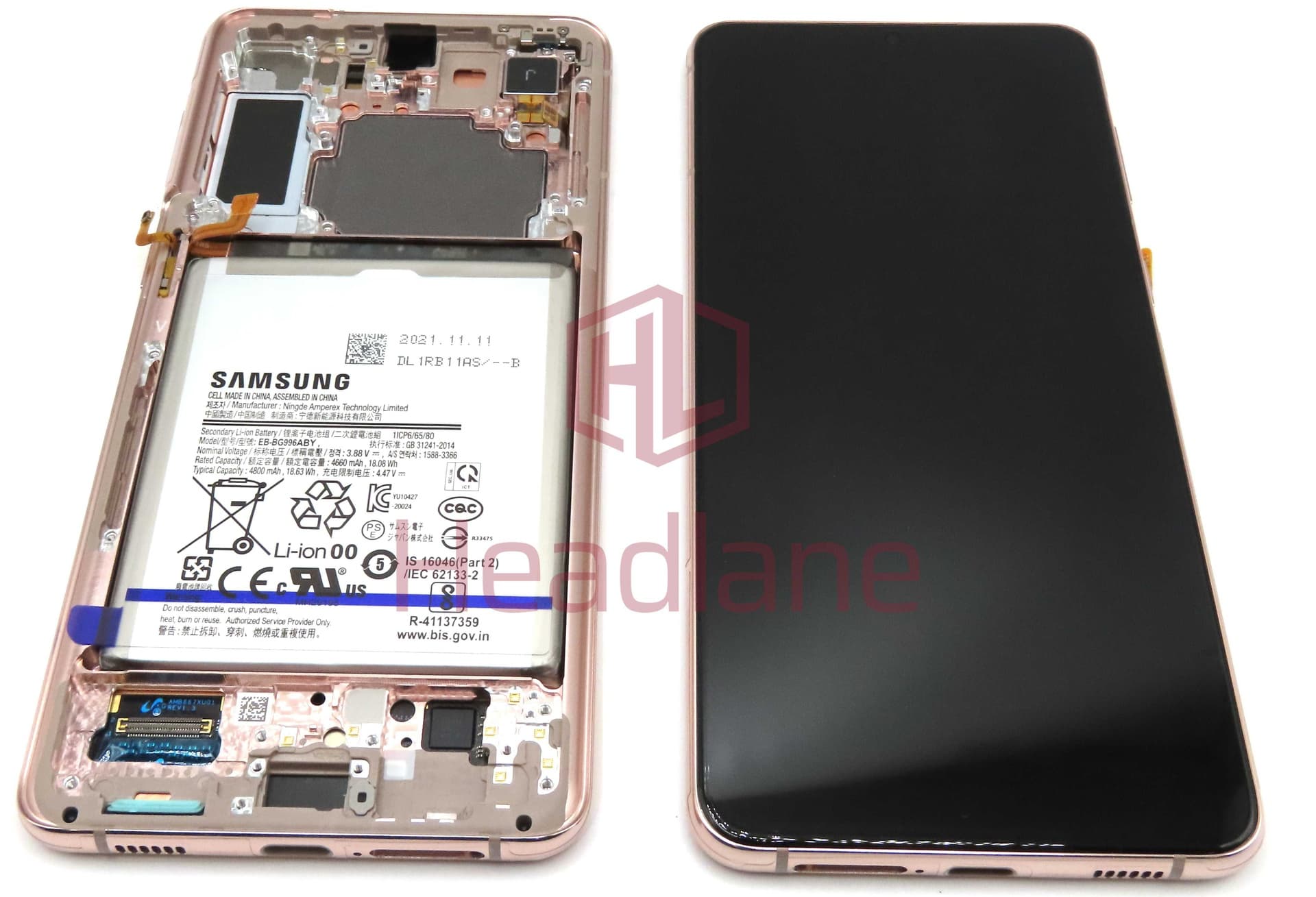 Samsung SM-G996 Galaxy S21+ 5G LCD Display / Screen + Touch + Battery - Phantom Violet (No Camera) - GH82-27276B