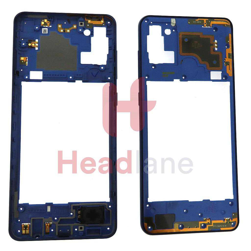 Samsung SM-A217 Galaxy A21s Middle Cover / Chassis - Blue - GH97-24663C - Samsung Replacement Part
