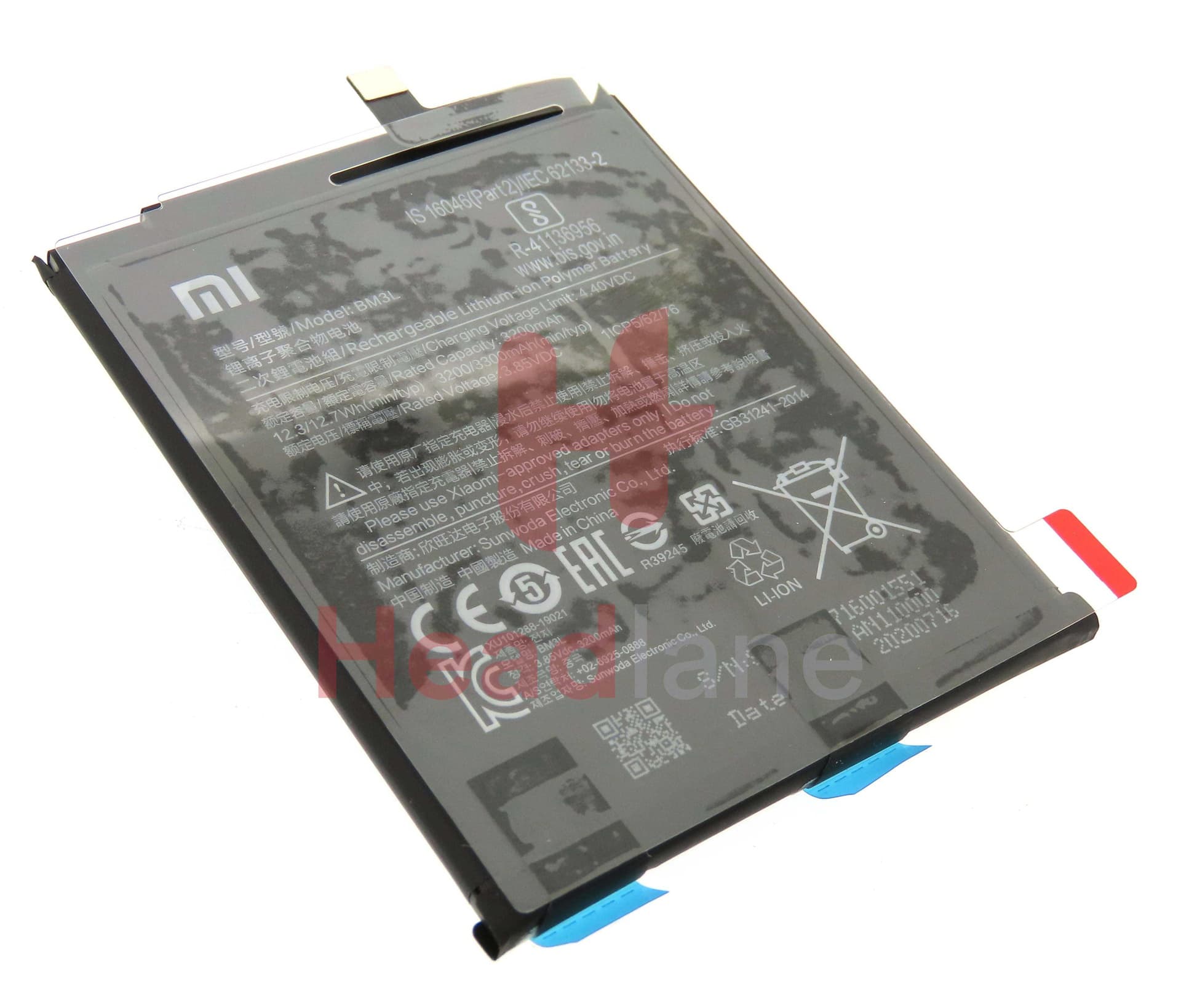 Xiaomi Mi 9 BM3L 3300mAh Internal Battery - 46BM3LA02093 - Xiaomi Replacement Part