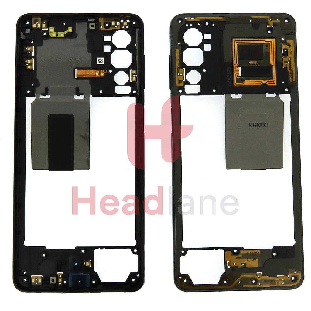 Samsung SM-M526 Galaxy M52 5G Middle Cover / Chassis - Black - GH98-46916A - Samsung Replacement Part