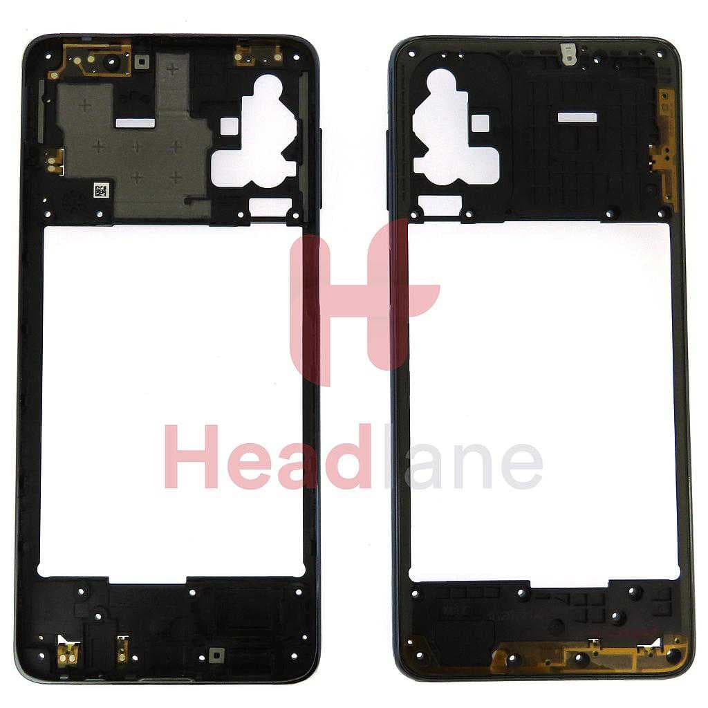Samsung SM-M515 Galaxy M51 Middle Cover / Chassis - Black - GH98-46141A