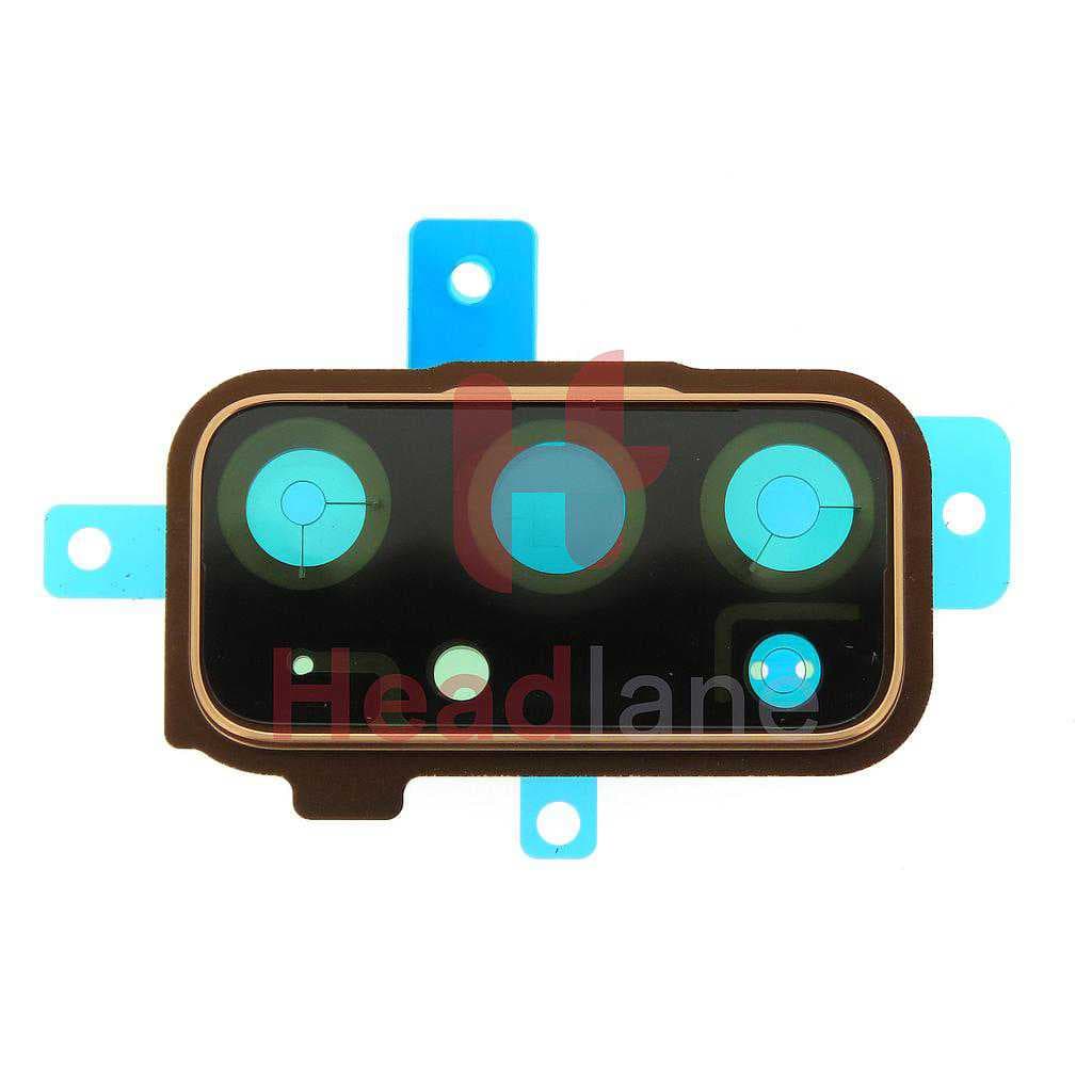 Samsung SM-G780 G781 Galaxy S20 FE 4G/5G Camera Frame / Decoration - Cloud Orange - GH98-46057F - Samsung Replacement Part