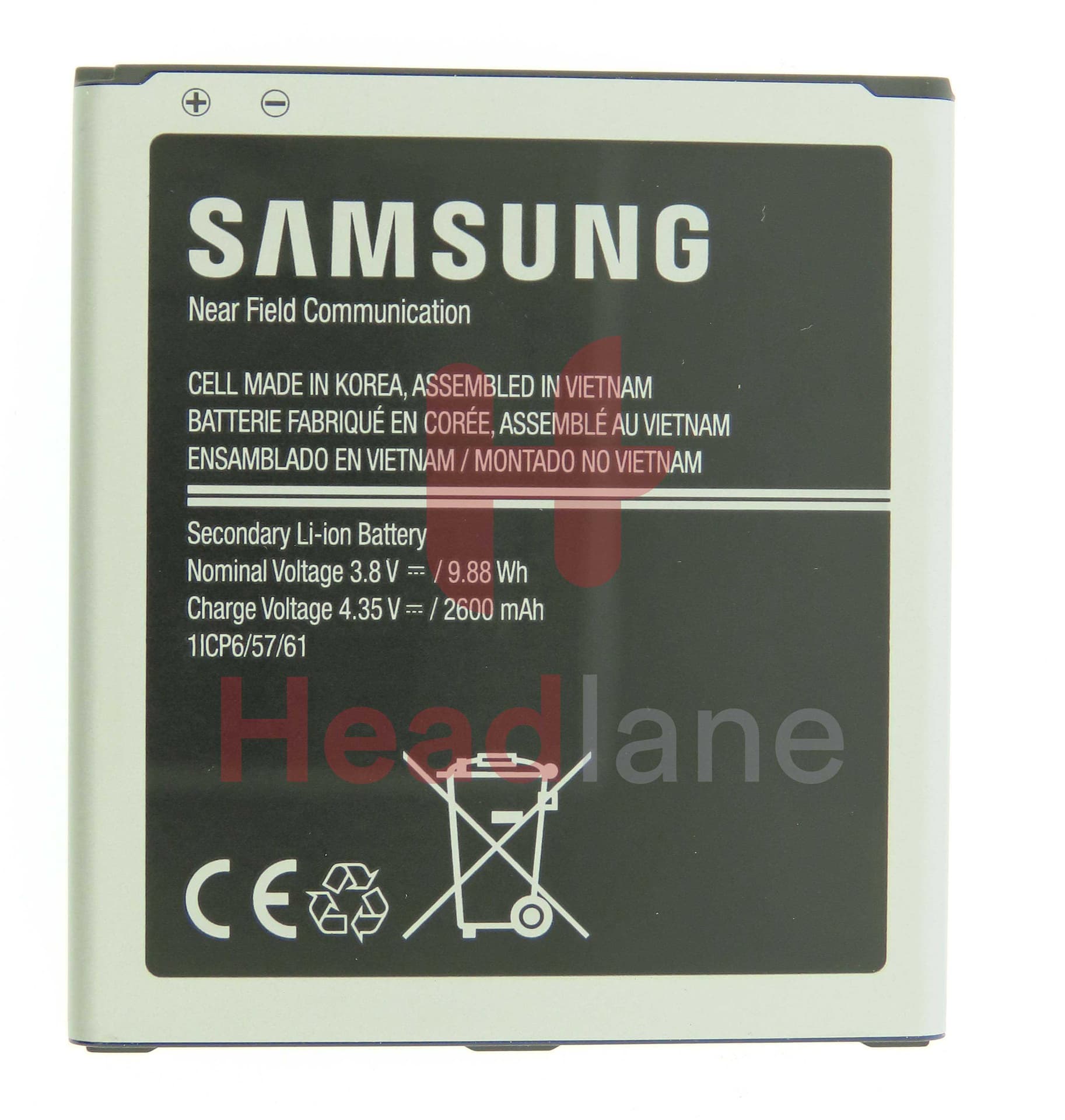 Samsung SM-J500F J320 G531 Galaxy J5 J3 (2016) EB-BG531BBE Battery (No Box / Service Pack) - GH43-04511A-NB - Samsung Replacement Part