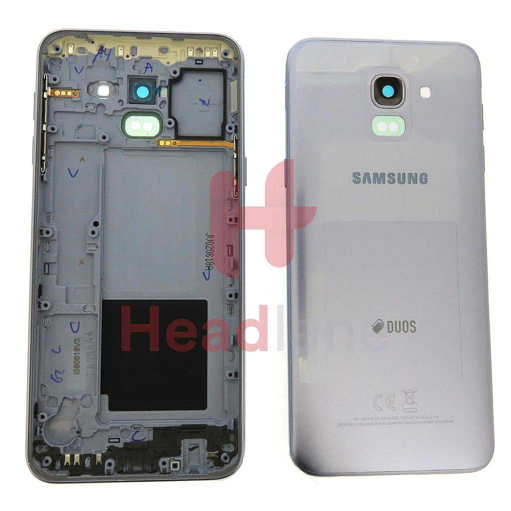 Samsung SM-J600 Galaxy J6 (2018) Back / Battery Cover - Lavender (DUOS) - GH82-16868B - Samsung Replacement Part