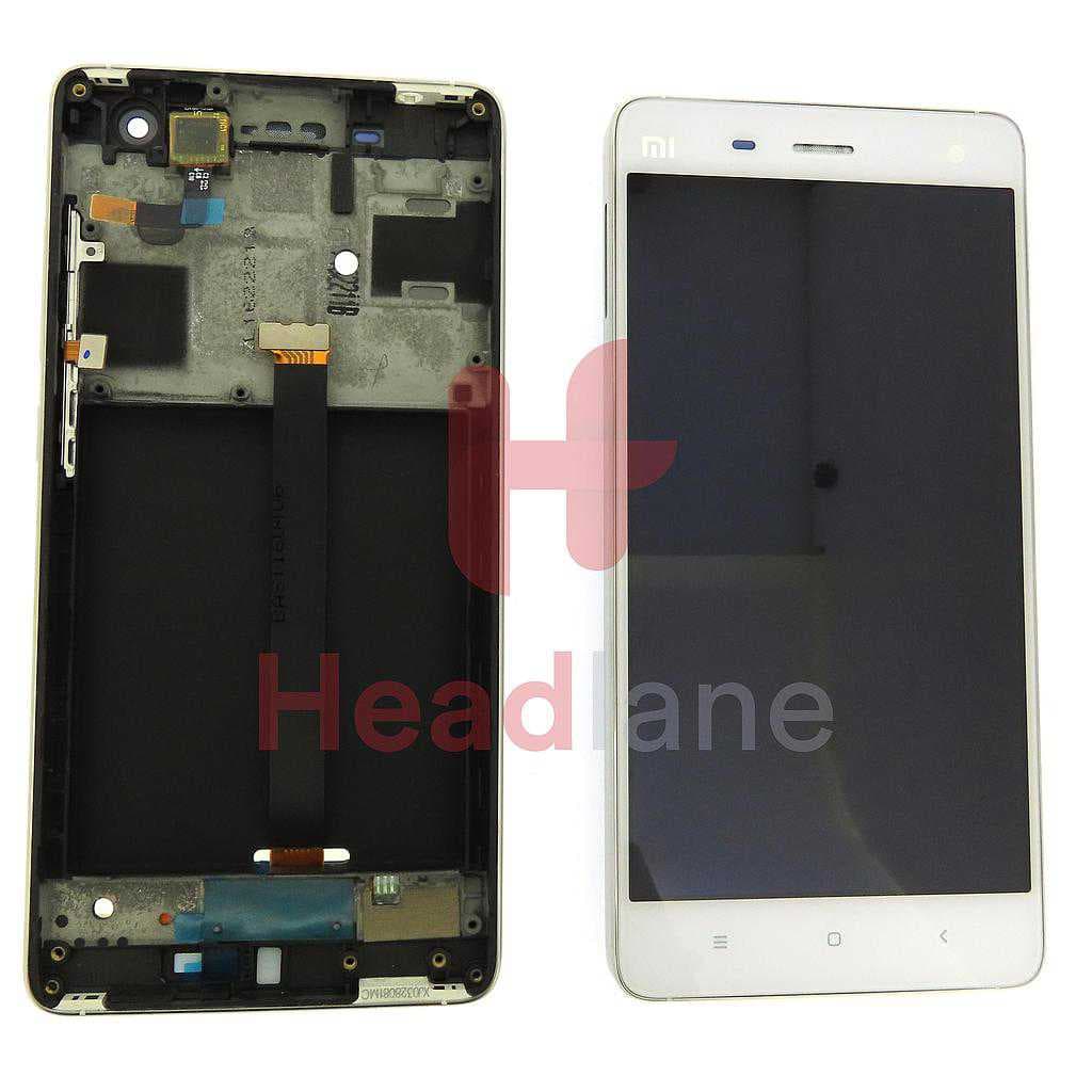 Xiaomi Mi 4 LCD Display / Screen + Touch - White - 480025300003 - Xiaomi Replacement Part