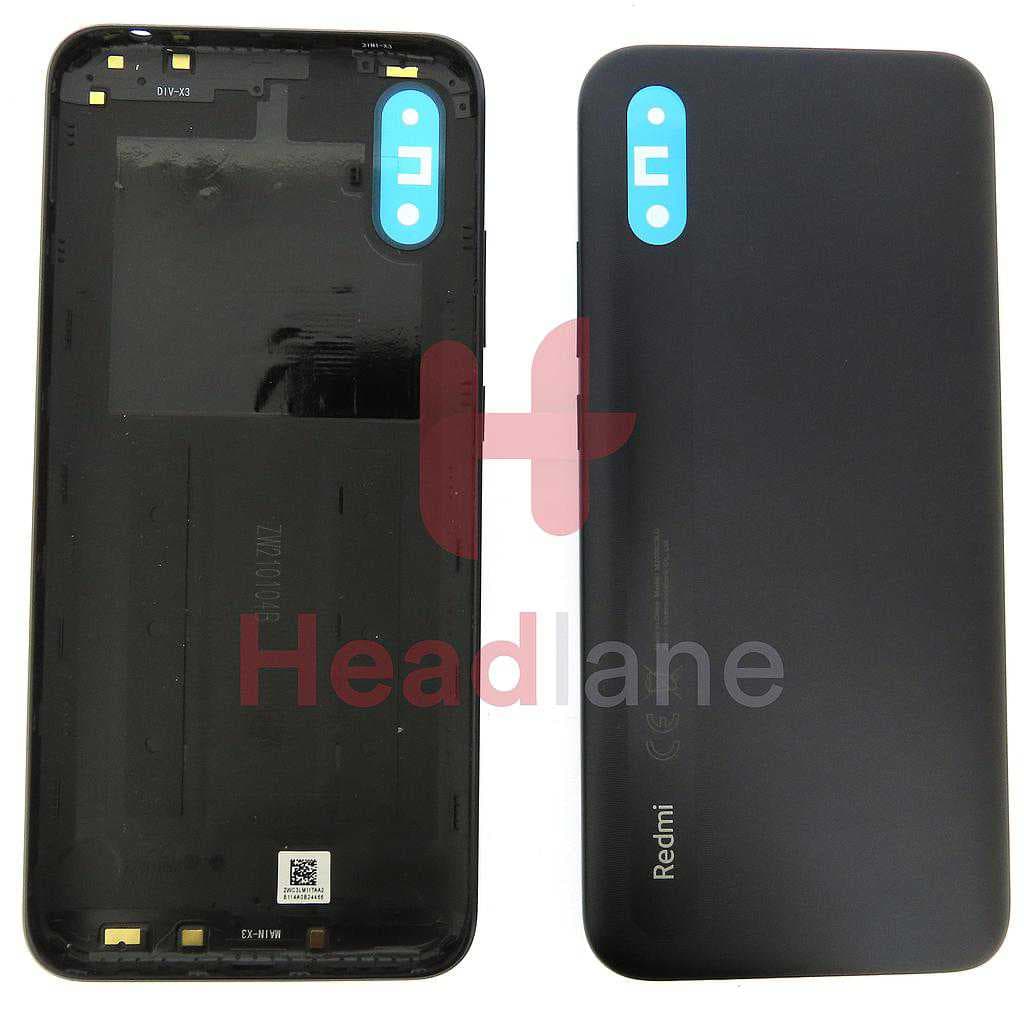 Xiaomi Redmi 9A Back / Battery Cover - Black - 55050000F7JI - Xiaomi Replacement Part
