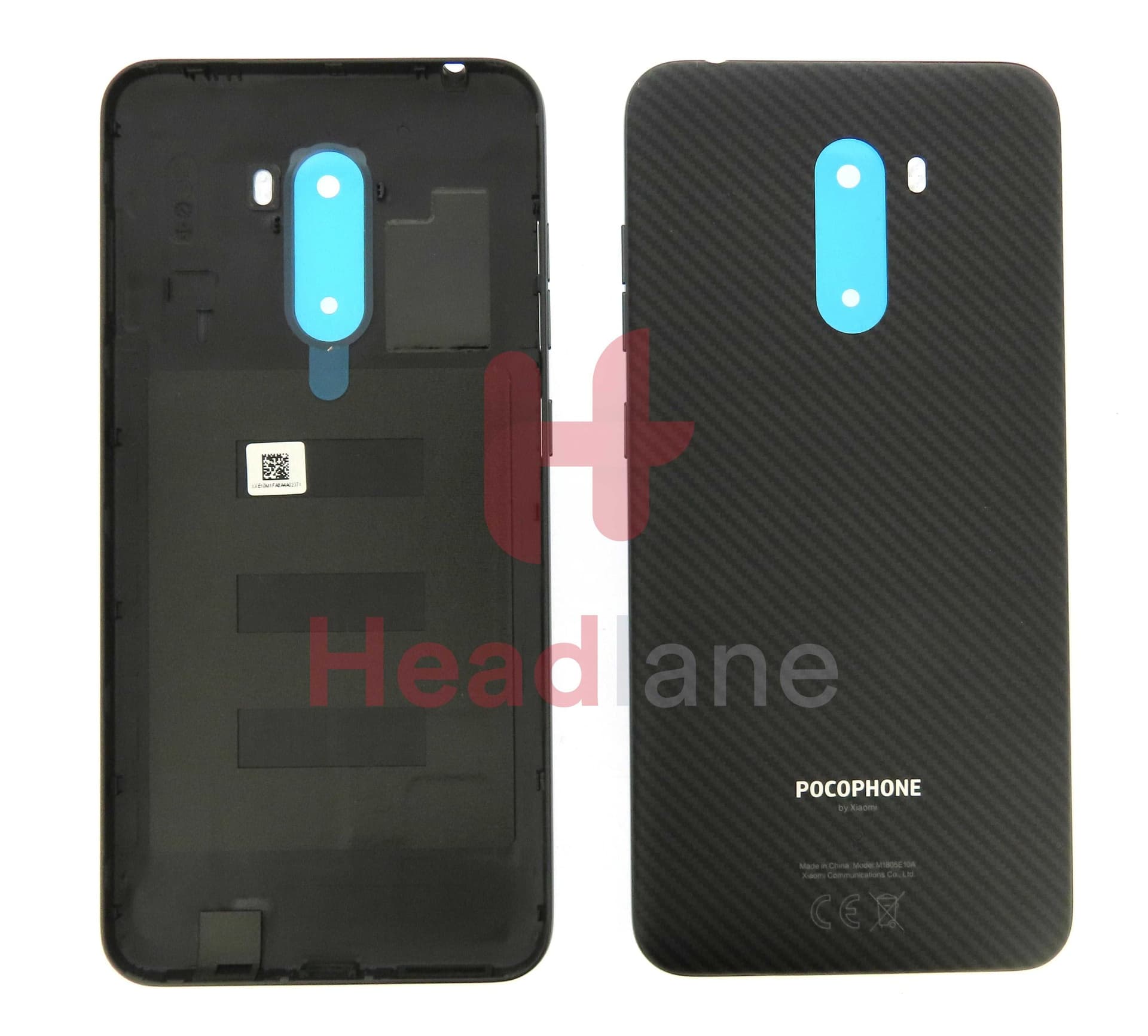 Xiaomi Pocophone F1 Back / Battery Cover - Kevlar Black - 560620059033 - Xiaomi Replacement Part