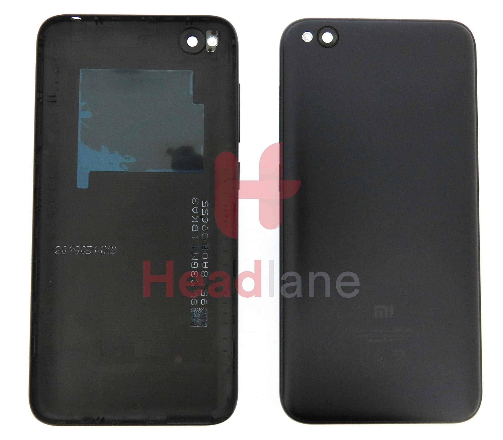 Xiaomi Redmi Go Back / Battery Cover - Black - 560620084033 - Xiaomi Replacement Part
