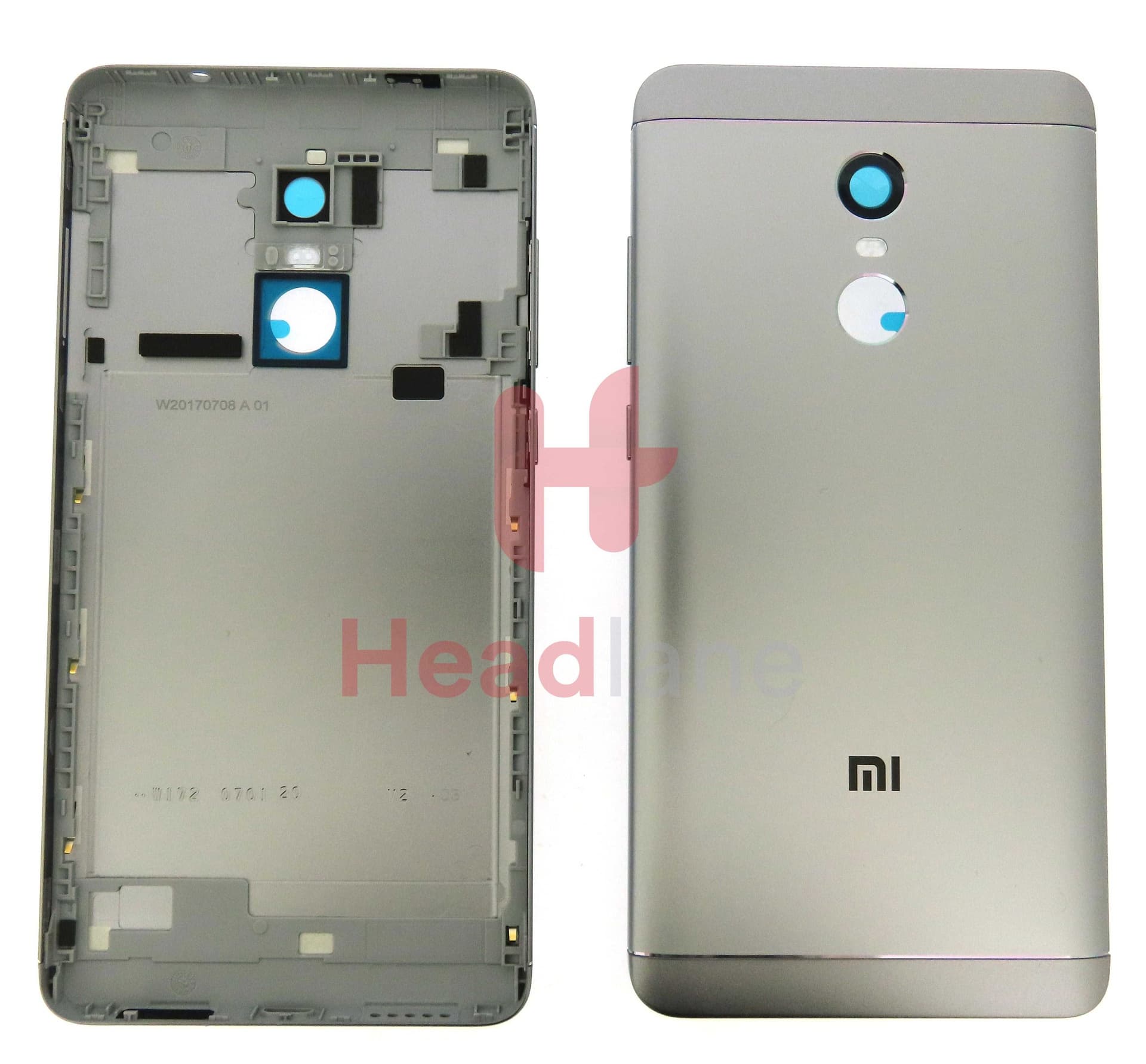 Xiaomi Redmi Note 4 / Note 4X Back / Battery Cover - Grey - 550050400001 - Xiaomi Replacement Part