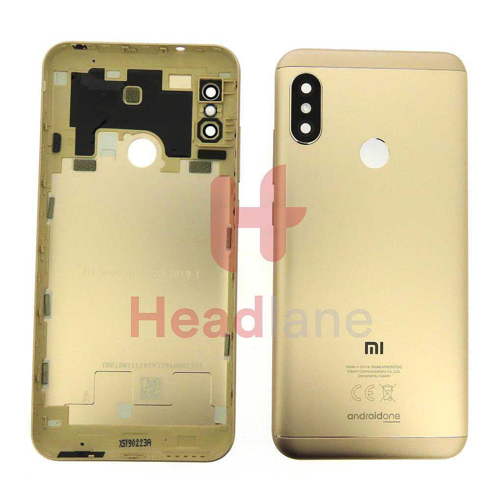 Xiaomi Mi A2 Lite Back / Battery Cover - Gold - 560220049033 - Xiaomi Replacement Part