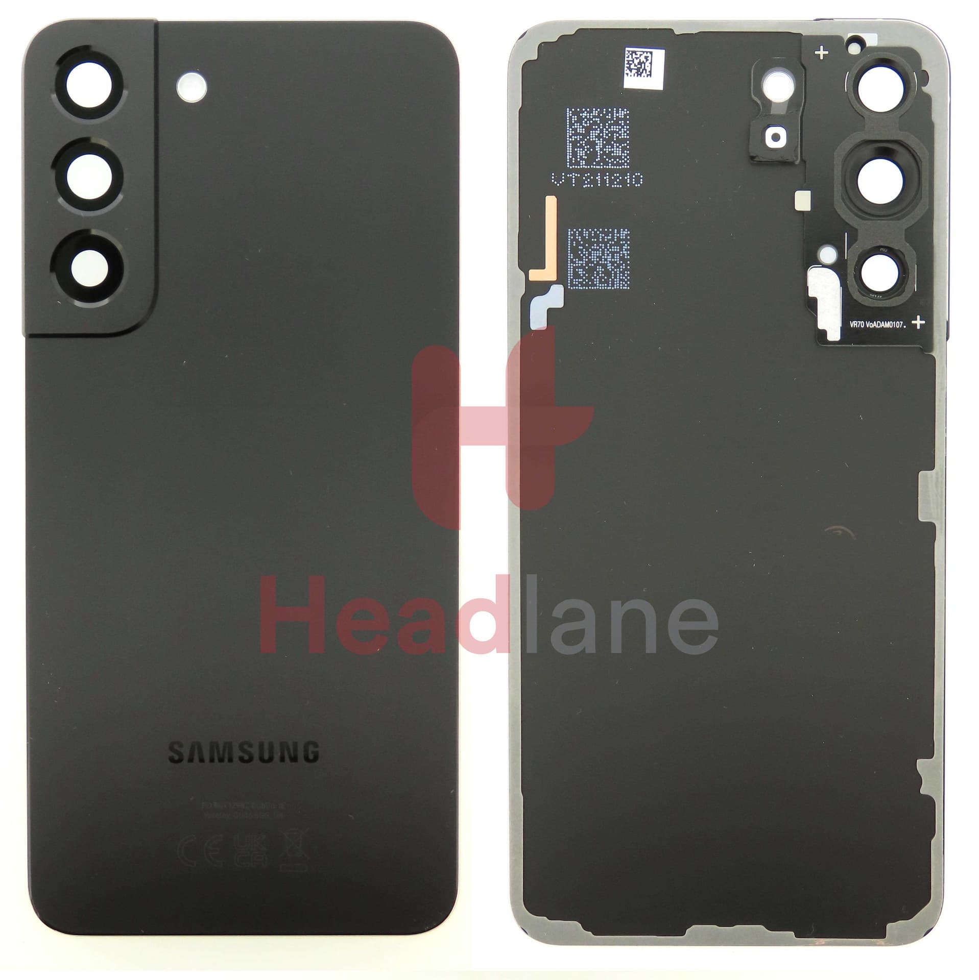 Samsung SM-S901 Galaxy S22 Back / Battery Cover - Phantom Black - GH82-27434A - Samsung Replacement Part