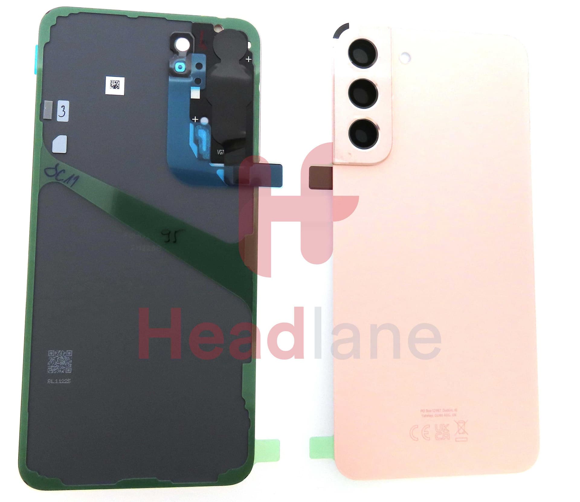 Samsung SM-S906 Galaxy S22+ / Plus Back / Battery Cover - Pink Gold - GH82-27444D - Samsung Replacement Part