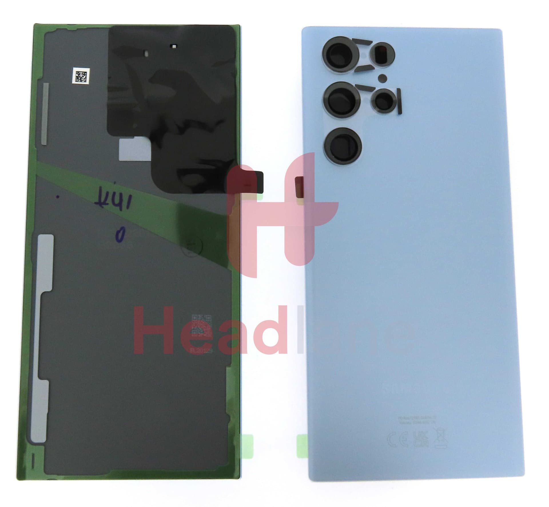 Samsung SM-S908 Galaxy S22 Ultra Back / Battery Cover - Sky Blue - GH82-27457G - Samsung Replacement Part