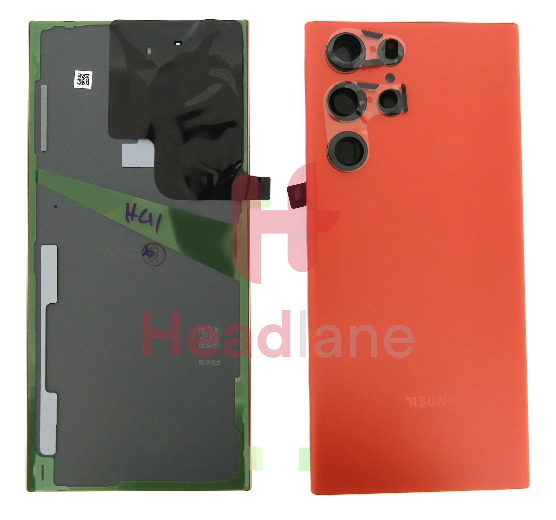 Samsung SM-S908 Galaxy S22 Ultra Back / Battery Cover - Red - GH82-27457H - Samsung Replacement Part