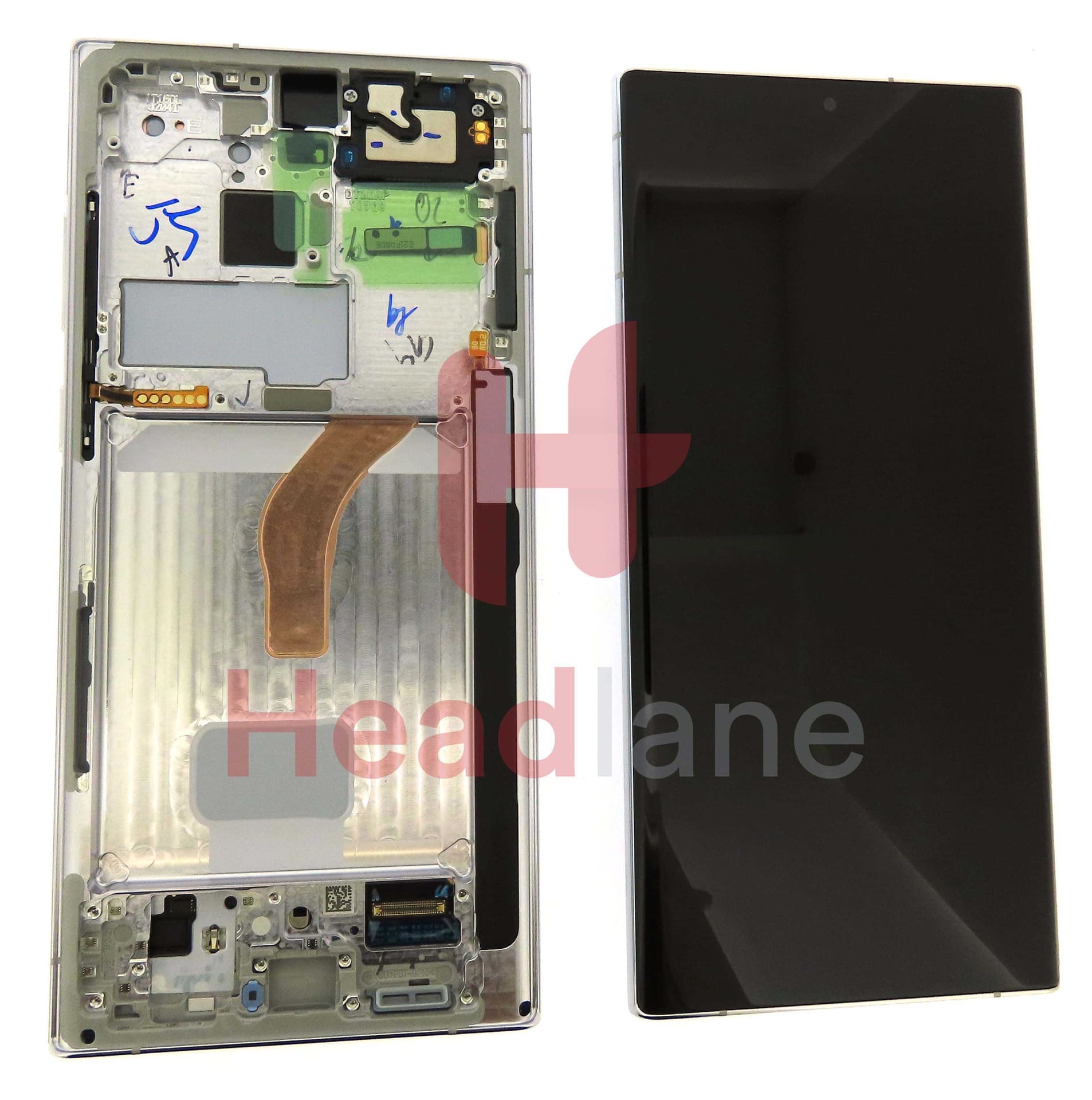 Samsung SM-S908 Galaxy S22 Ultra LCD Display / Screen + Touch - Phantom White - GH82-27489C - Samsung Replacement Part