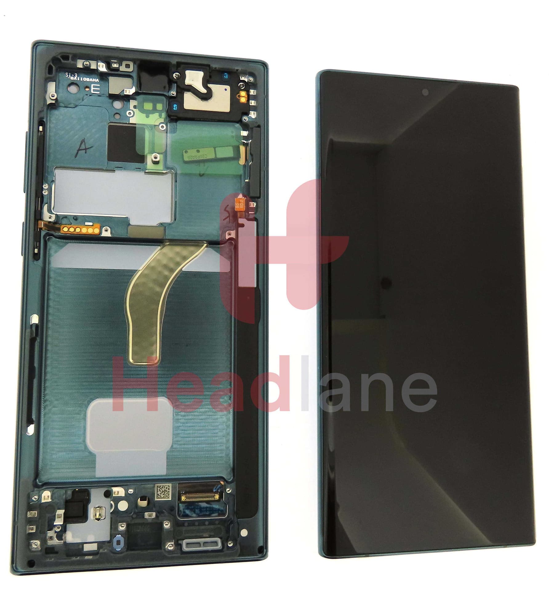 Samsung SM-S908 Galaxy S22 Ultra LCD Display / Screen + Touch - Green - GH82-27489D - Samsung Replacement Part