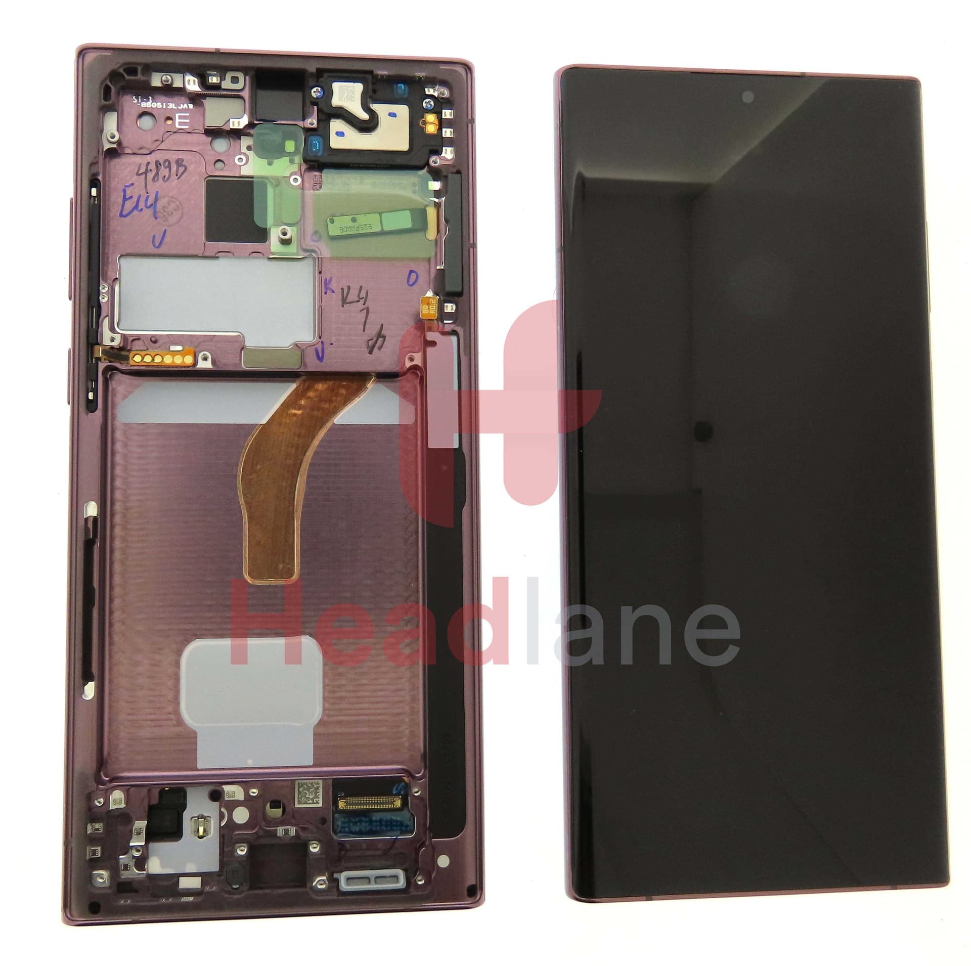 Samsung SM-S908 Galaxy S22 Ultra LCD Display / Screen + Touch - Burgundy - GH82-27489B - Samsung Replacement Part
