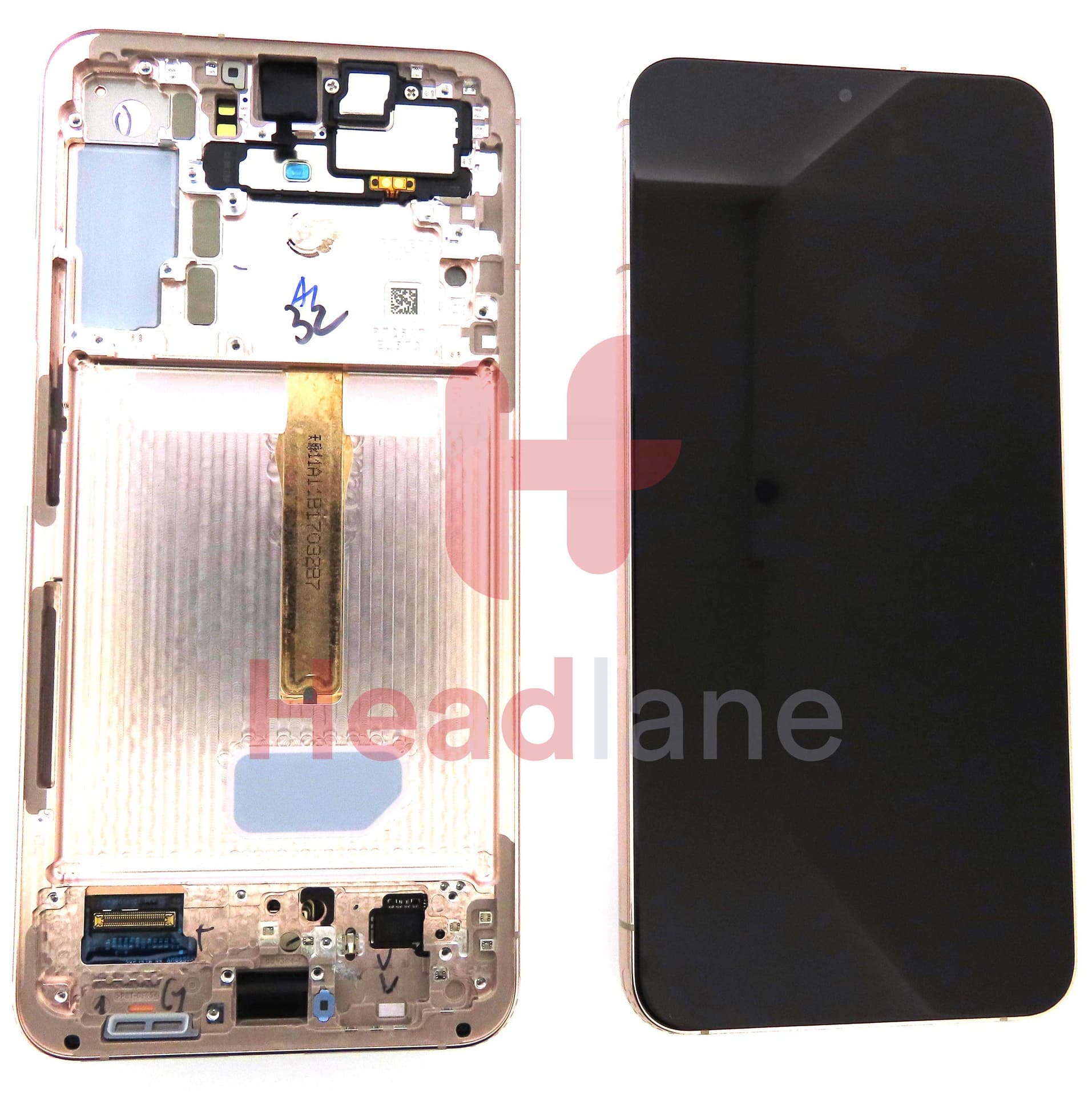 Samsung SM-S906 Galaxy S22+ / Plus LCD Display / Screen + Touch - Pink Gold - GH82-27500D - Samsung Replacement Part
