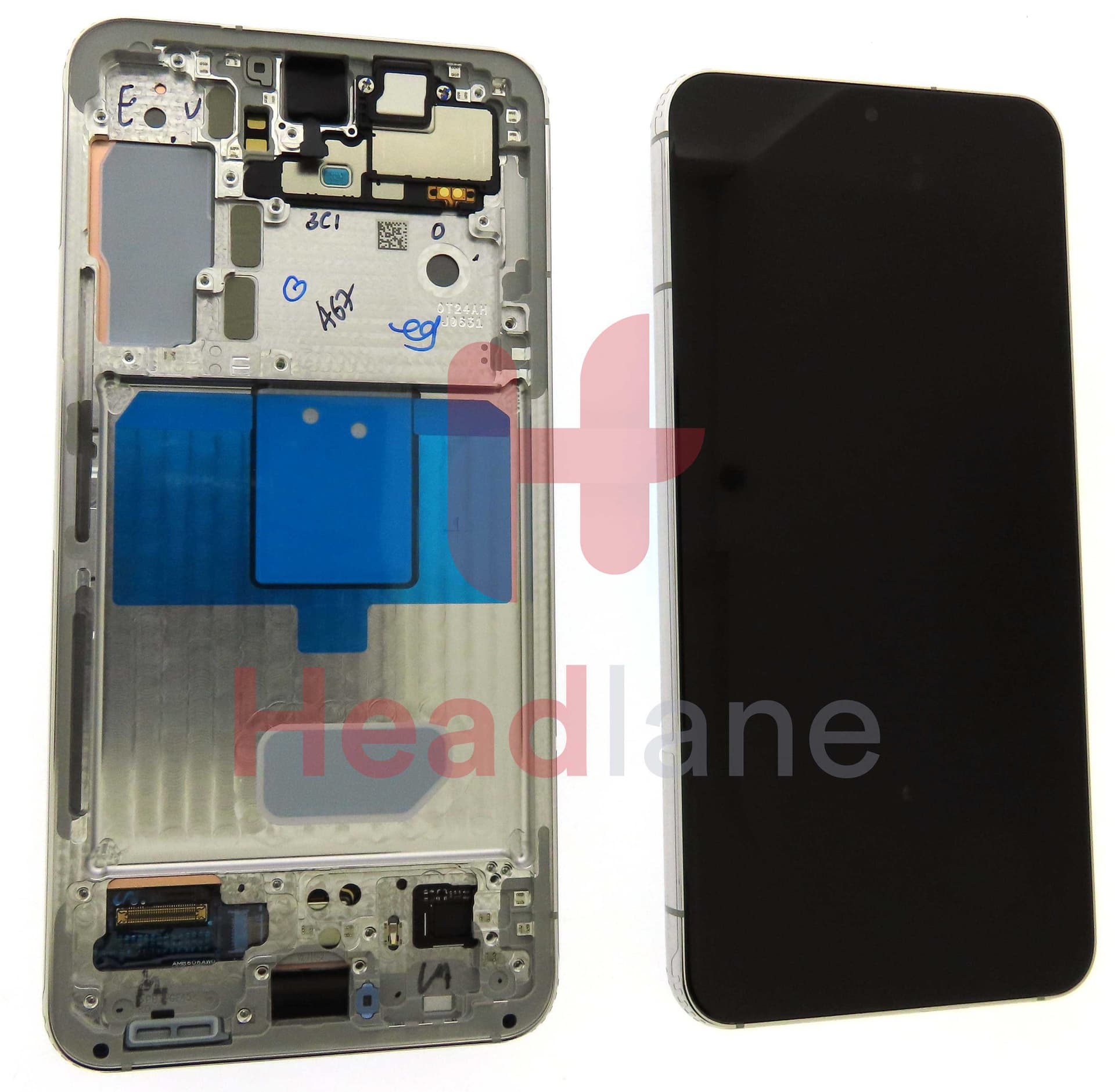 Samsung SM-S901 Galaxy S22 LCD Display / Screen + Touch - Phantom White - GH82-27520B
